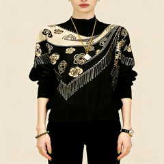 Modern kötött mintás anyag, kiváló minőségű német bársonyból