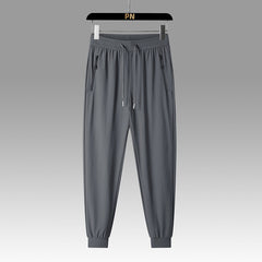 【M-6XL】Pantaloni de vară pentru bărbați din mătase glacială, foarte elastici, respirabili, rezistenți la pete și confortabili de purtat.