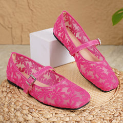 🌸【Măiestrie premium】Pantofi cu talpă moale și broderie florală 🌼