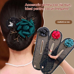 💇‍♀️🌸【Cumpără 1 Primești 1 Gratuit】Accesoriu pentru coc tip bun, ideal pentru cocuri elegante – perfect pentru coafuri rapide, fără efort!
