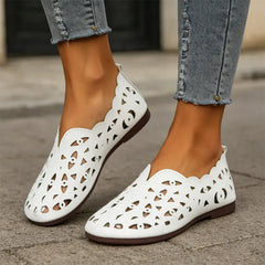 Pantofi Casual Perforați din Piele Naturală | Ușori, Flexibili și Comozi