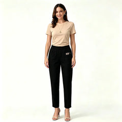🔥【30%OFF！】🔥【M-6XL】🍃Pantaloni casual elastici respirabili cu talie înaltă pentru femei de vară