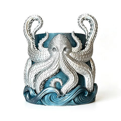 Ghiveci de Flori Caracatiță Kraken - Statuetă Decorativă în Stil Ocean, Vas pentru Plante Suculente și Ornament Creativ de Casă