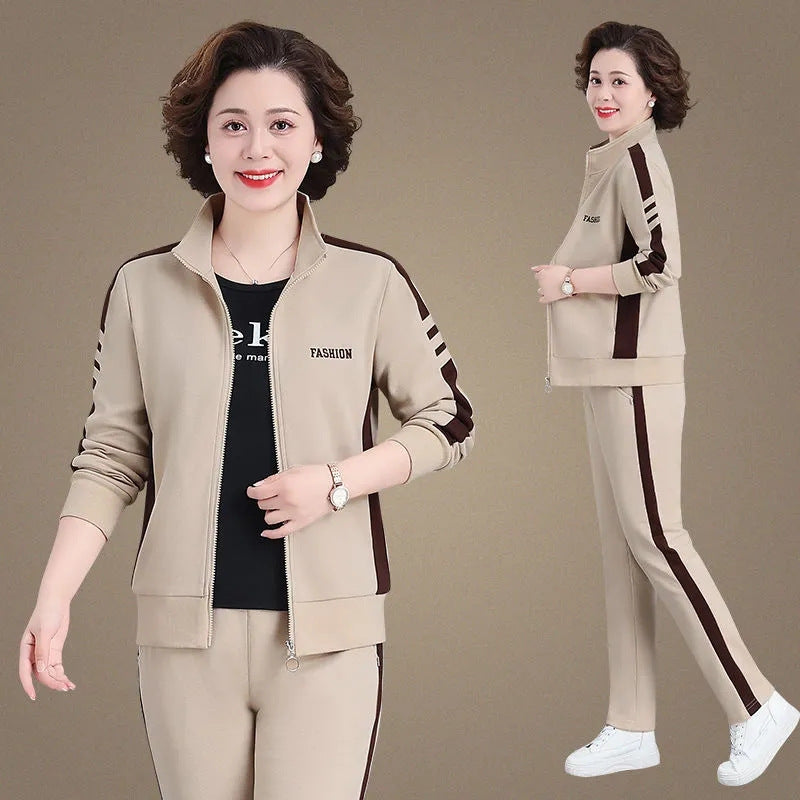 🔥【M-5XL】【Felső + Nadrág】😍 Új, stílusos őszi/téli melegítőruha, mindennapi viseletre alkalmas.