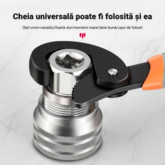 Set de 2 chei tubulare magice universale | Un set poate manipula piulițe și șuruburi de diferite dimensiuni | Economisește timp, efort și crește eficiența