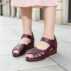 🔥【35-41】Stil nou pentru vară, sandale confortabile de damă din piele naturală cu talpă moale
