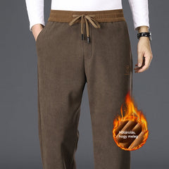 🔥🔥 50 % zľava – Pánske zosilnené bavlnené nohavice s flísovou podšívkou