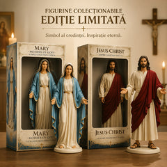 Figurine Colecționabile în Ediție Limitată Scara 1/6 – Iisus Hristos și Fecioara Maria, Statuete din Rășină Premium, Cadou de Credință