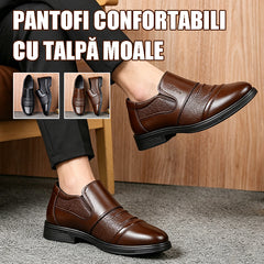 👞💼【Calitate premium】Pantofi bărbătești de lux, din piele respirabilă, cu talpă moale