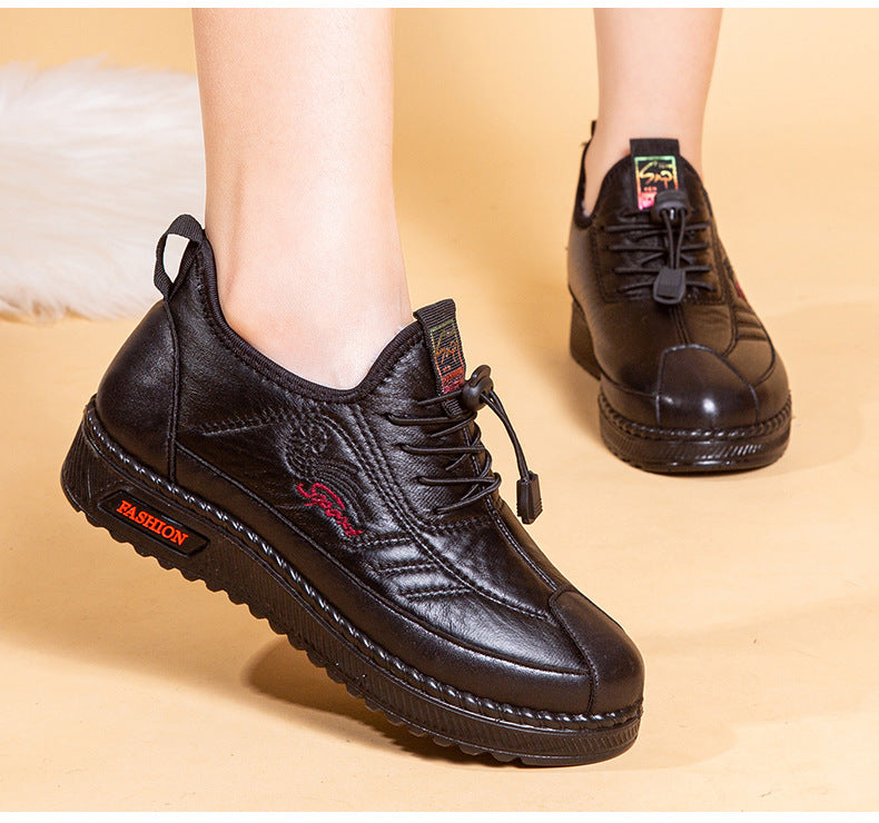 【35–41】Új női meleg pamut hótaposó – vízálló, csúszásmentes, puha és kényelmes téli csizma