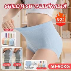 🔥 Ultima zi – Reducere 50%! 🔥 🩲【Cumperi 4, Primești 4 Gratuit】Chiloți Antibacterieni cu Talie Înaltă și Efect Modelator