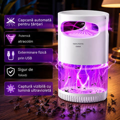 🦟Capcană LED pentru insecte, pentru interior, destinată casei și dormitorului💡