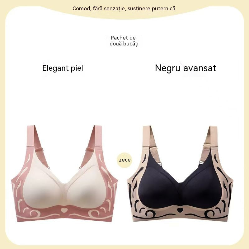 😍【2 buc】Sutien dintr-o singură bucată, fără armătură, pentru femei❤️【37-87 kg】