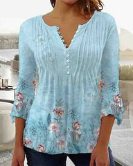 ✨🔥【S-5XL】Új női hosszú ujjú mintás felső 2025-től, kényelmes és stílusos