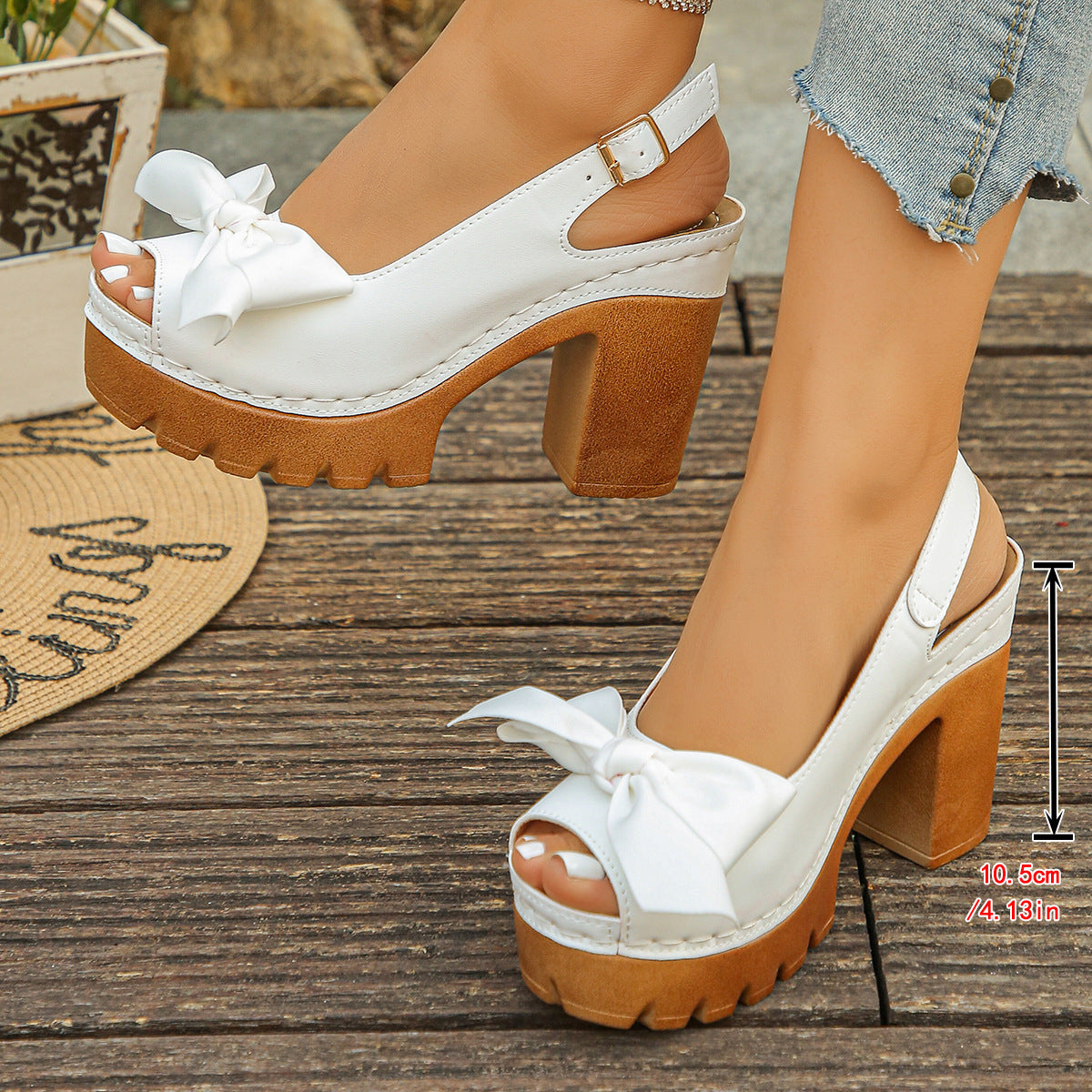 🔥【35-43】 👠Sandale cu toc gros și platformă – mai înaltă, mai stabilă, mai stilată