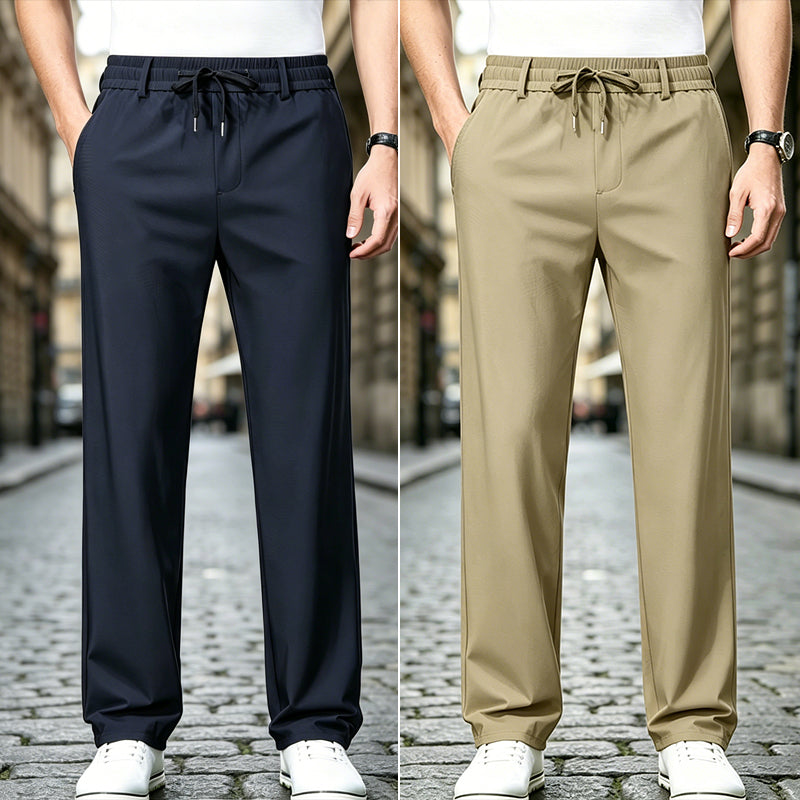 【Cumpărați 1 obțineți 1 gratuit】Pantaloni Casual cu Croială Dreaptă – Material Elastic, Fin și Respirabil pentru Confort Maxim