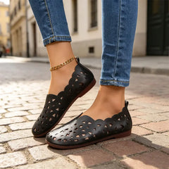 Pantofi Casual Perforați din Piele Naturală | Ușori, Flexibili și Comozi