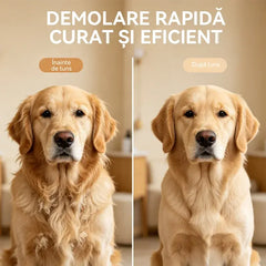 8-piece set--Trusă de Îngrijire 4 în 1 pentru Animale de Companie – Aparat de Tuns Câini și Pisici cu PILĂ de Unghii, Afișaj LED și Zgomot Redus【Consolă principală + 4 capete interschimbabile + 3 piepteni de ghidare】