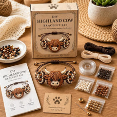 Set meșteșugit brățară DIY din mărgele cu motiv natură, conține mărgele premium, fire, ac și accesorii complete în cutie ecologică