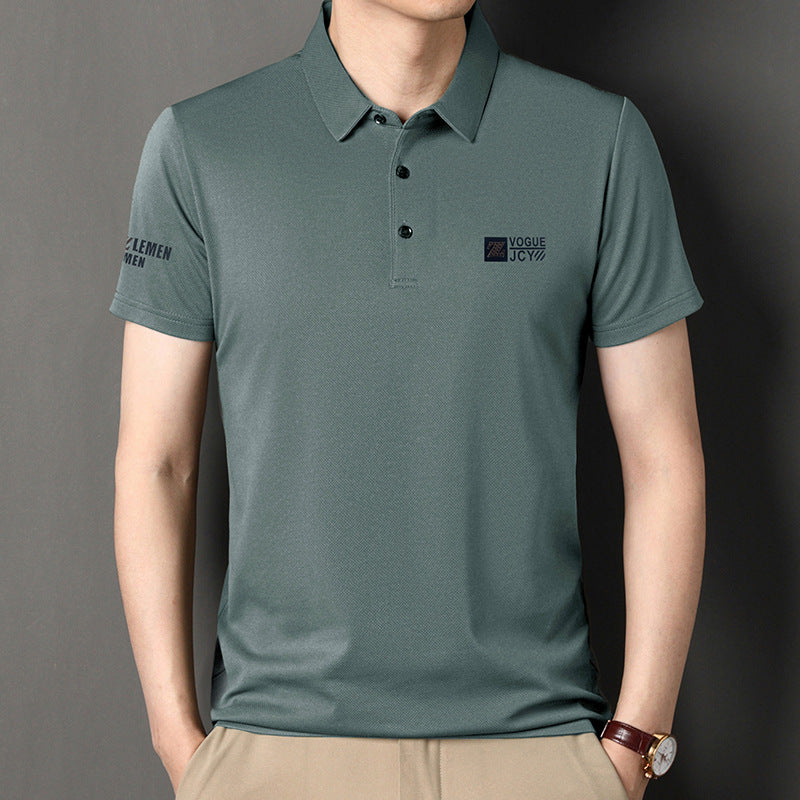 🏆【Nr.1 în topul vânzărilor din magazin】❄️Tricou POLO bărbătesc din mătase de gheață, modern și răcoros