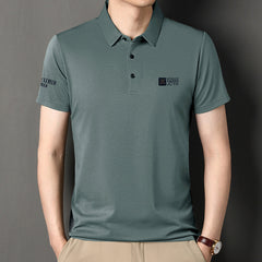 🏆【Nr.1 în topul vânzărilor din magazin】❄️Tricou POLO bărbătesc din mătase de gheață, modern și răcoros