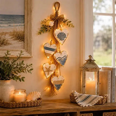 ✨ Luminează-ți casa cu o atmosferă romantică! Decor suspendat în formă de inimi cu lumini LED integrate! 💖🏡