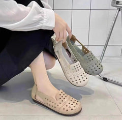 【35-40】Pantofi de dama，Pantofi cu talpă moale anti-alunecare din piele de vacă