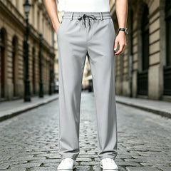 👖Pantaloni Casual cu Croială Dreaptă – Material Elastic, Fin și Respirabil pentru Confort Maxim