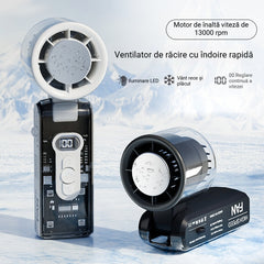 Ventilator portabil cu răcire instant (2026)｜Tehnologie TEC, 100 viteze, autonomie mare – răcoare oriunde