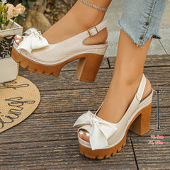🔥【35-43】 👠Sandale cu toc gros și platformă – mai înaltă, mai stabilă, mai stilată