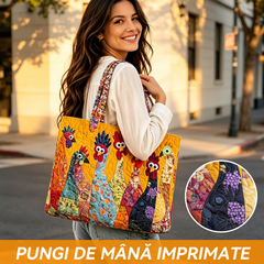 🛍️ Tendințele anului 2026! Genți tote spațioase cu imprimeuri digitale la modă | Rezistente și durabile, disponibile în 8 modele