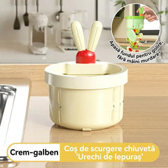 🔥🔥Cumperi 2 și primești încă 2 GRATIS (Set de 4 bucăți)!Design adorabil de iepuraș cu mâner practic: Filtrare rapidă, zero țevi înfundate și o chiuvetă perfect curată dintr-un singur gest.