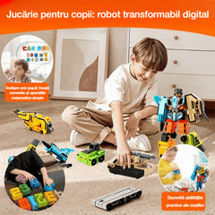 🔥【Produs bestseller】🧒 Jucărie pentru copii: robot transformabil digital 🤖