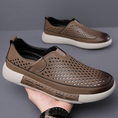 👞【39-44】Pantofi casual din piele respirabilă pentru bărbați