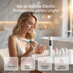 🌟 Freză electrică profesională pentru unghii