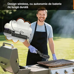 🧽✨Perie electrică pentru curățarea grătarului – îndepărtează rapid grăsimea și murdăria!