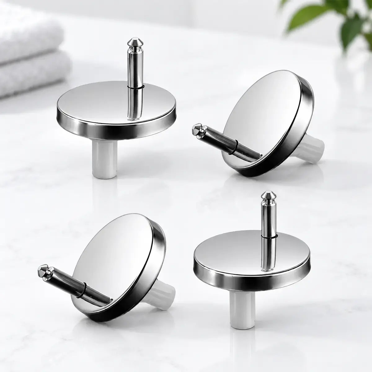 Set 4 Șuruburi Universale din Inox pentru Capac WC – Adio Mijloace și Joc de Capac!