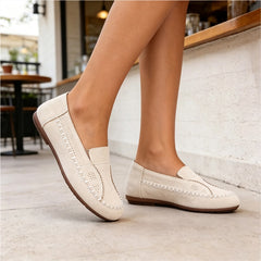 【Colecția Comfort 2026】Mocasini de Damă Mărimi Mari cu Cusături Manuale, Pantofi Casual Slip-On cu Talpă Moale Flexibilă și Anti-Alunecare (4 Culori / 36-43) ✨