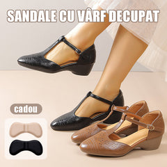 【35-42】Pantofi eleganți vintage francezi｜Design respirabil｜Confort pe tot parcursul zilei，🎁 OFERTĂ LIMITATĂ: Primești CADOU 2 perechi de protecții pentru călcâi!