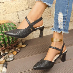 Pantofi Eleganți cu Broderie și Decupaje – Rafinament și Confort Fără Oboseală! ✨👠