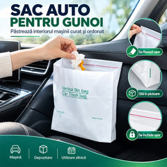🚗 Păstrează Mașina Curată și Ordonată! Set de 100 Saci Auto pentru Gunoi, Autoportanți și Impermeabili! Cu Banda Adezivă și Închidere Etanșă · Fără Scurgeri · Perfecți pentru Mașină, Casă și Birou!
