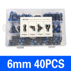 [Pachet de 40] Conectori din plastic PU, 6 mm/8 mm