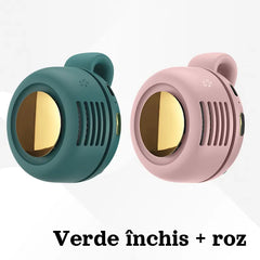 【2 buc】Mini Ventilator Portabil cu Clip pentru Haine, Rotație Ajustabilă 360°, Răcorire Ultra-Silențioasă, Flux de Aer Natural și Sănătos, Reîncărcabil USB