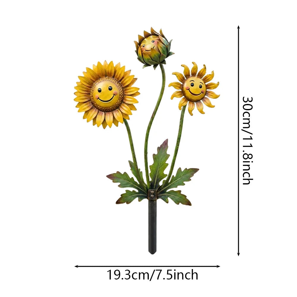 【Decorațiuni Grădină 2026】Țăruș Decorativ Fantezie pentru Grădină și Gazon, Ornamente Metalice în Stil Plante Carnivore și Ciuperci (6 Modele Disponibile) ✨