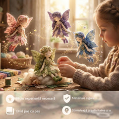 ✨🧚‍♀️ Colecția “Cusături de poveste” – Set DIY pentru păpușă zână din patchwork