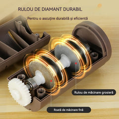 ⏳ Reducere de 40%! 🔪 Ascuțitor automat pentru cuțite de bucătărie ✨