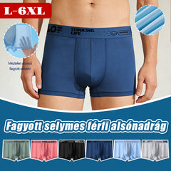 6 darabos Férfi Jég selyem Alsónadrág Szett 2026 – Ultra vékony, lélegző és AAA antibakteriális védelem