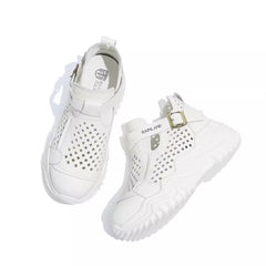 【35-40】Sandale noi, casual, respirabile, cu talpă groasă și goale
