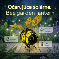 🌙🍃Lampă solară suspendată în formă de albină - strălucire caldă de culoare chihlimbar, fără pâlpâire, ideală pentru petreceri în grădină, camping sau camere pentru copii 🌞🌜