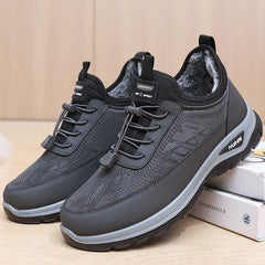 【39-44】👟Téli férfi meleg, bélelt cipő középkorúaknak｜Vízálló, csúszásmentes és kényelmes séta- és sportcipő